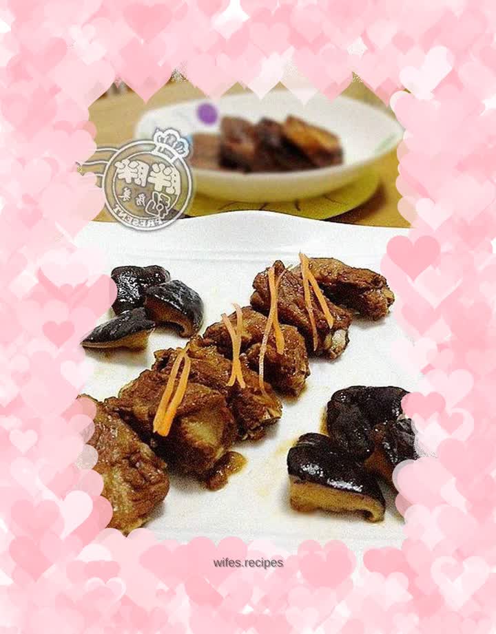 Rock sugar roasted pork ribs