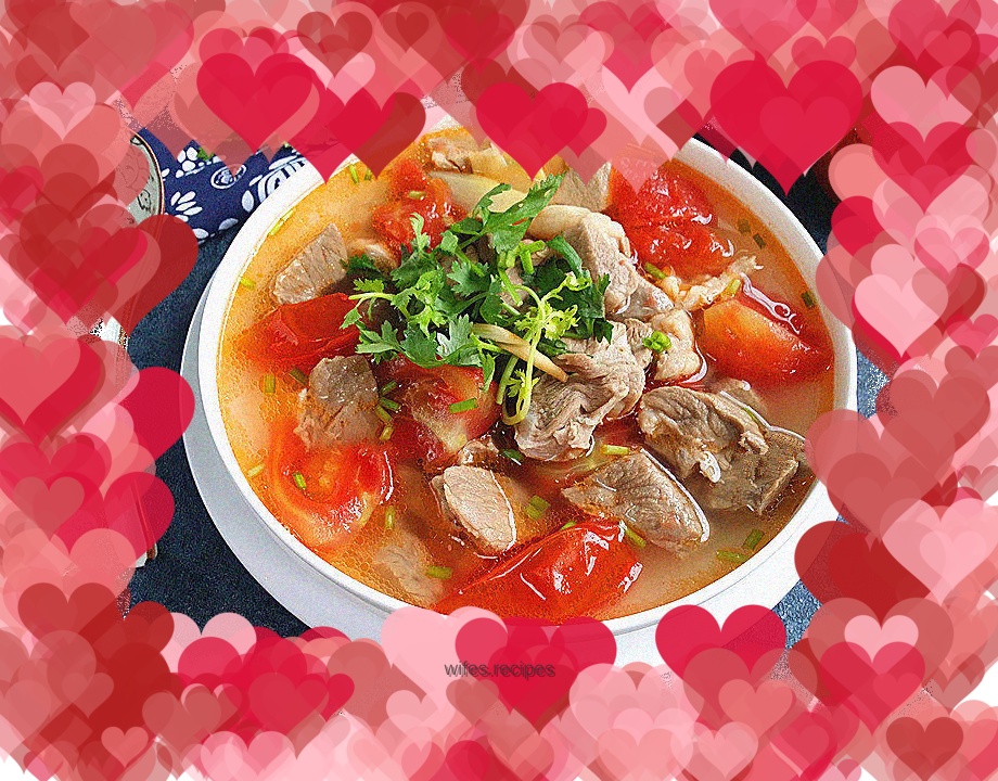 Tomato and mutton soup
