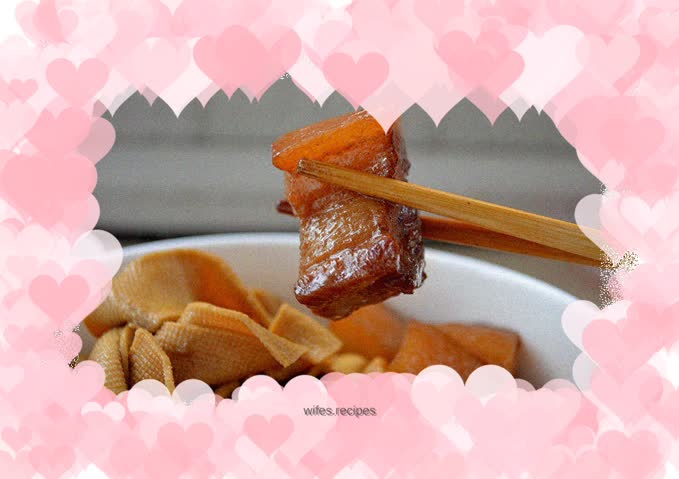 Braised pork-less oil version