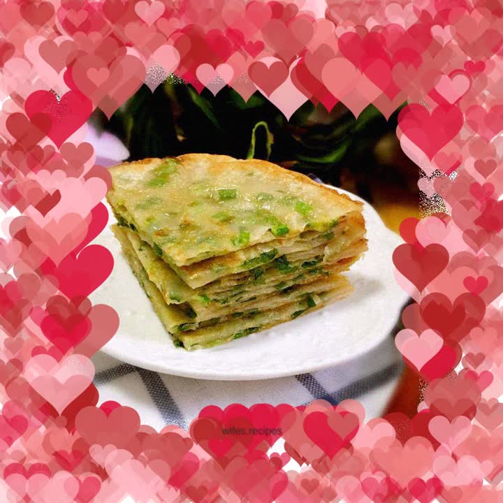 Lazy version of cumin and green onion egg pancakes