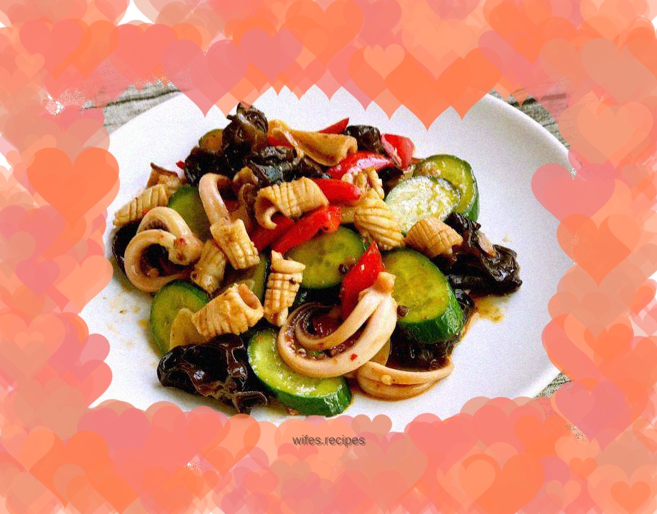 Jade fungus and fried squid