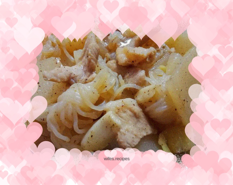 Sliced meat and konjac shredded braised radish