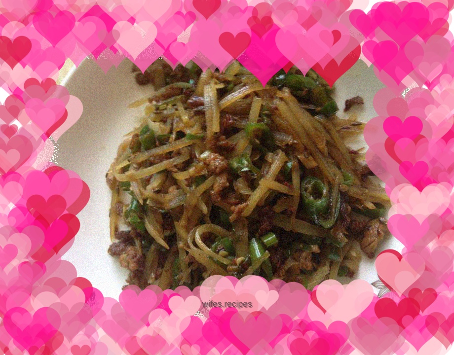 Cumin Pork Minced Potato Shreds