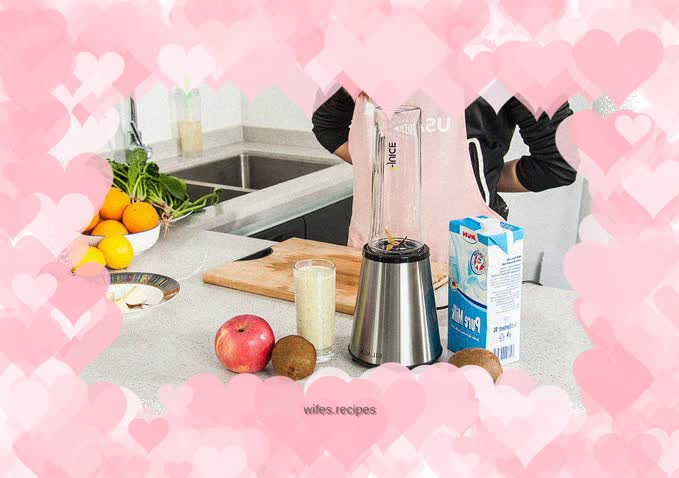 (Good health drink in early summer) Kiwi apple mixed juice