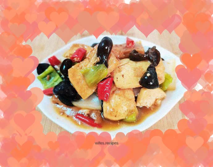 Three fresh fried tofu