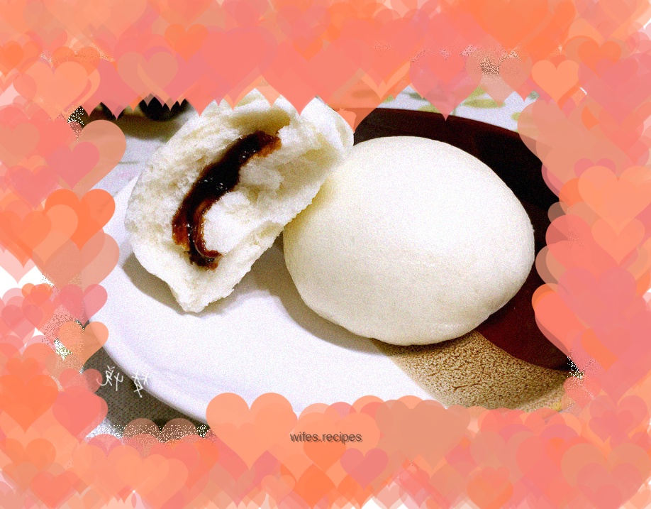 Brown sugar round steamed buns