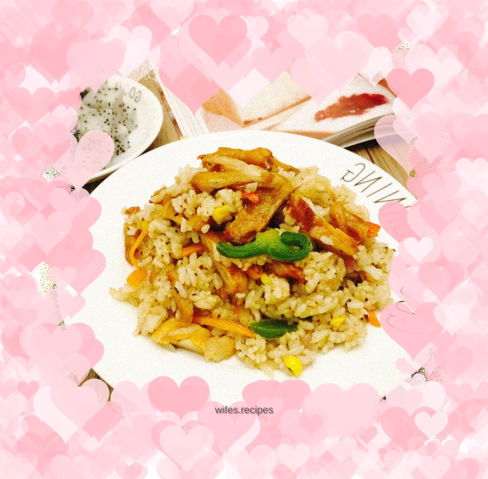 Chicken Thigh Fried Rice with Black Pepper Steak Sauce