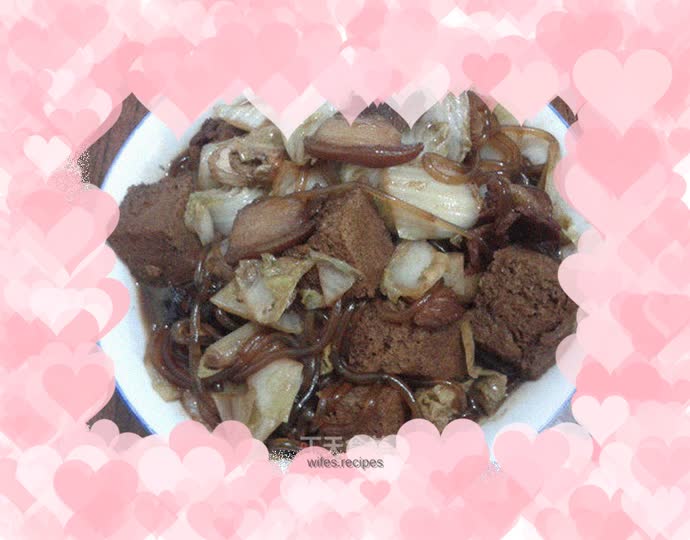 Pork and cabbage stewed vermicelli