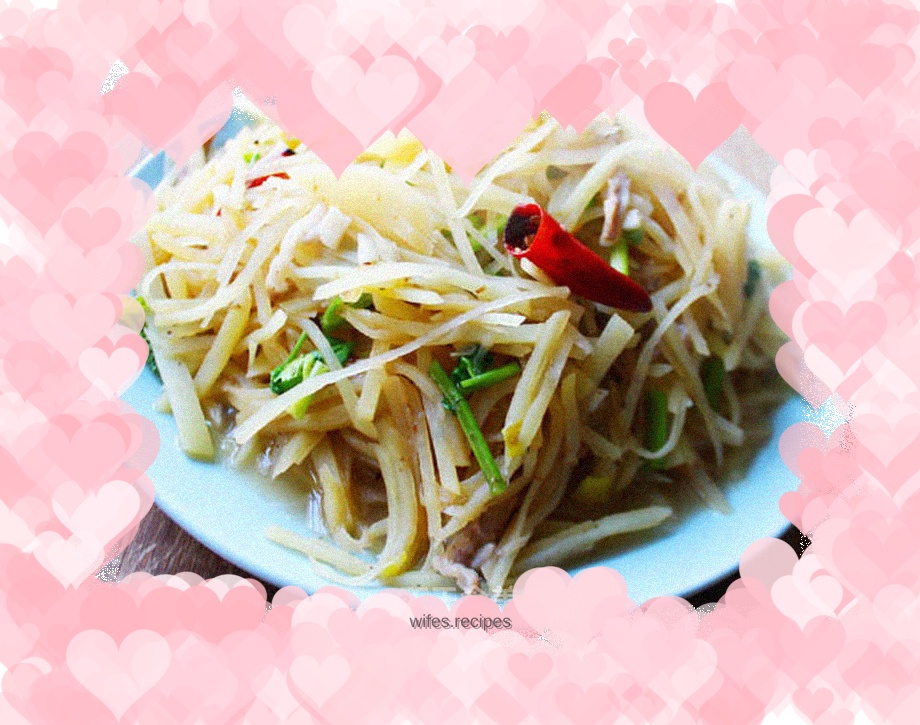 Fried pork and shredded potatoes