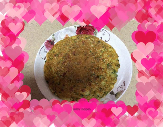 Egg and chive pancake