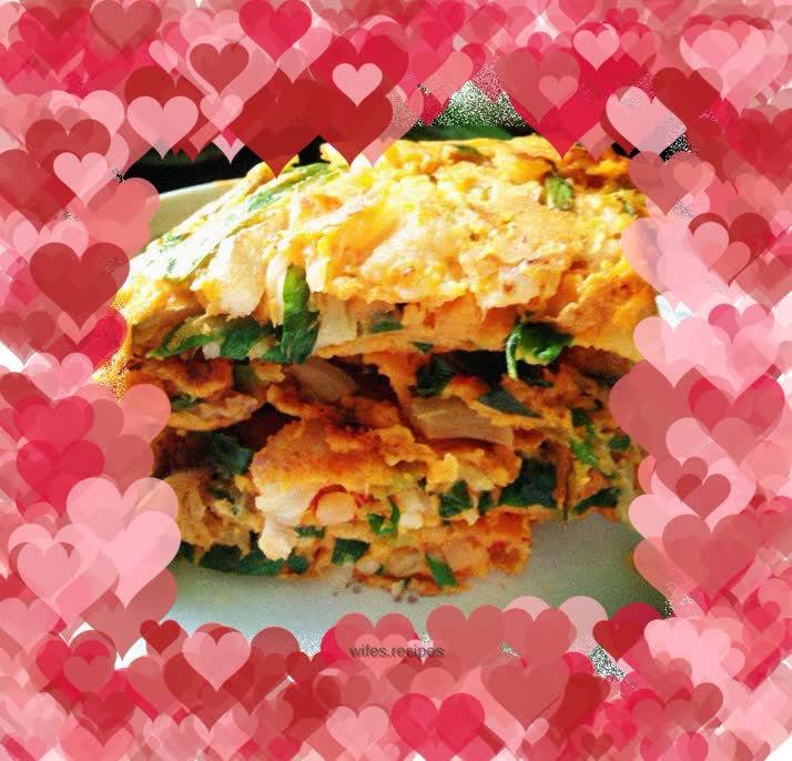 Delicious kimchi pancake