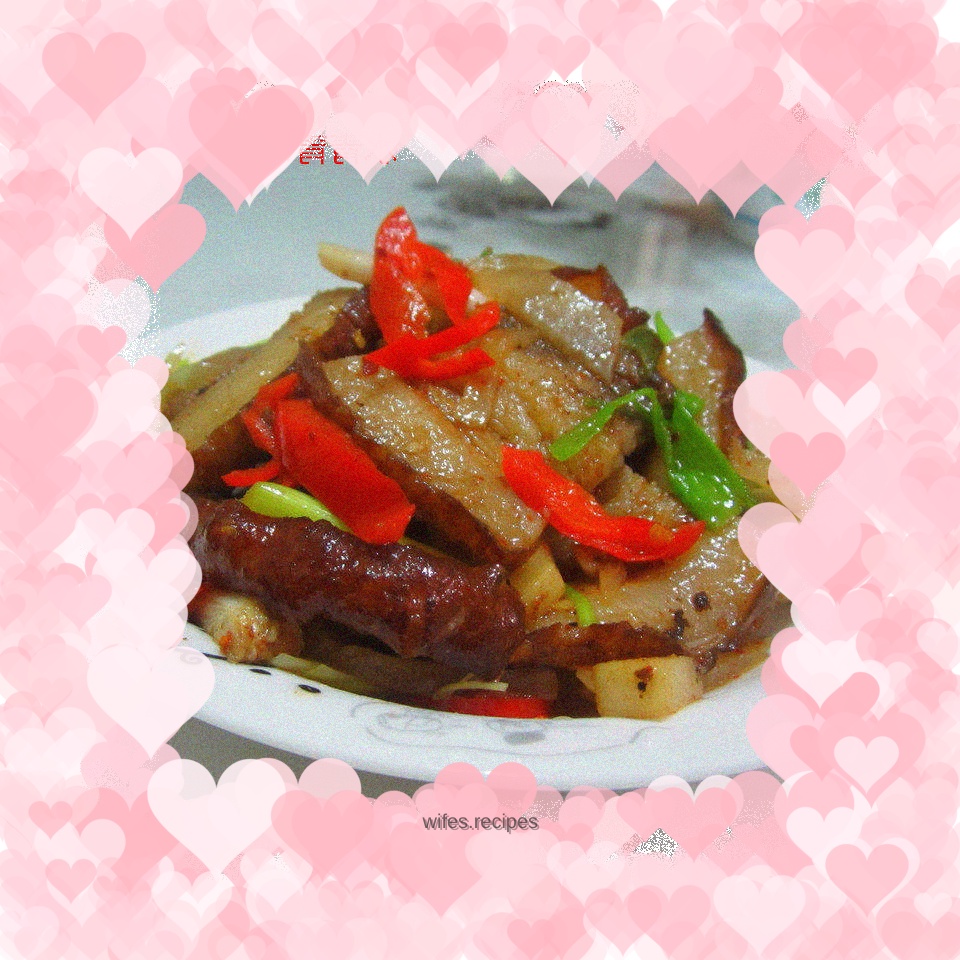 Stir-fried Dongpo Pork with Salted Radish and Garlic