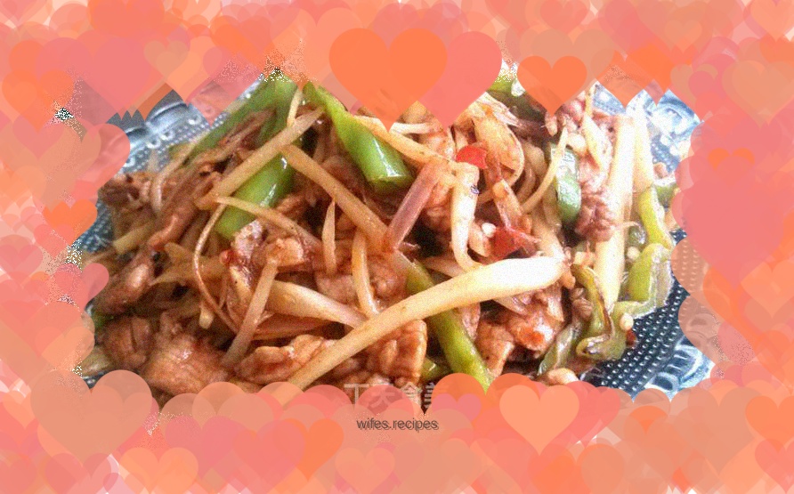 Stir-fried pork with ginger