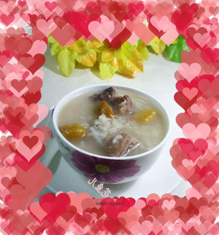 Chestnut Pork Ribs Rice Porridge