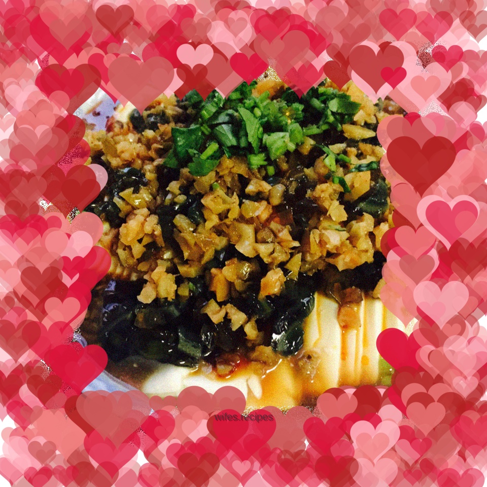 Cold preserved egg tofu