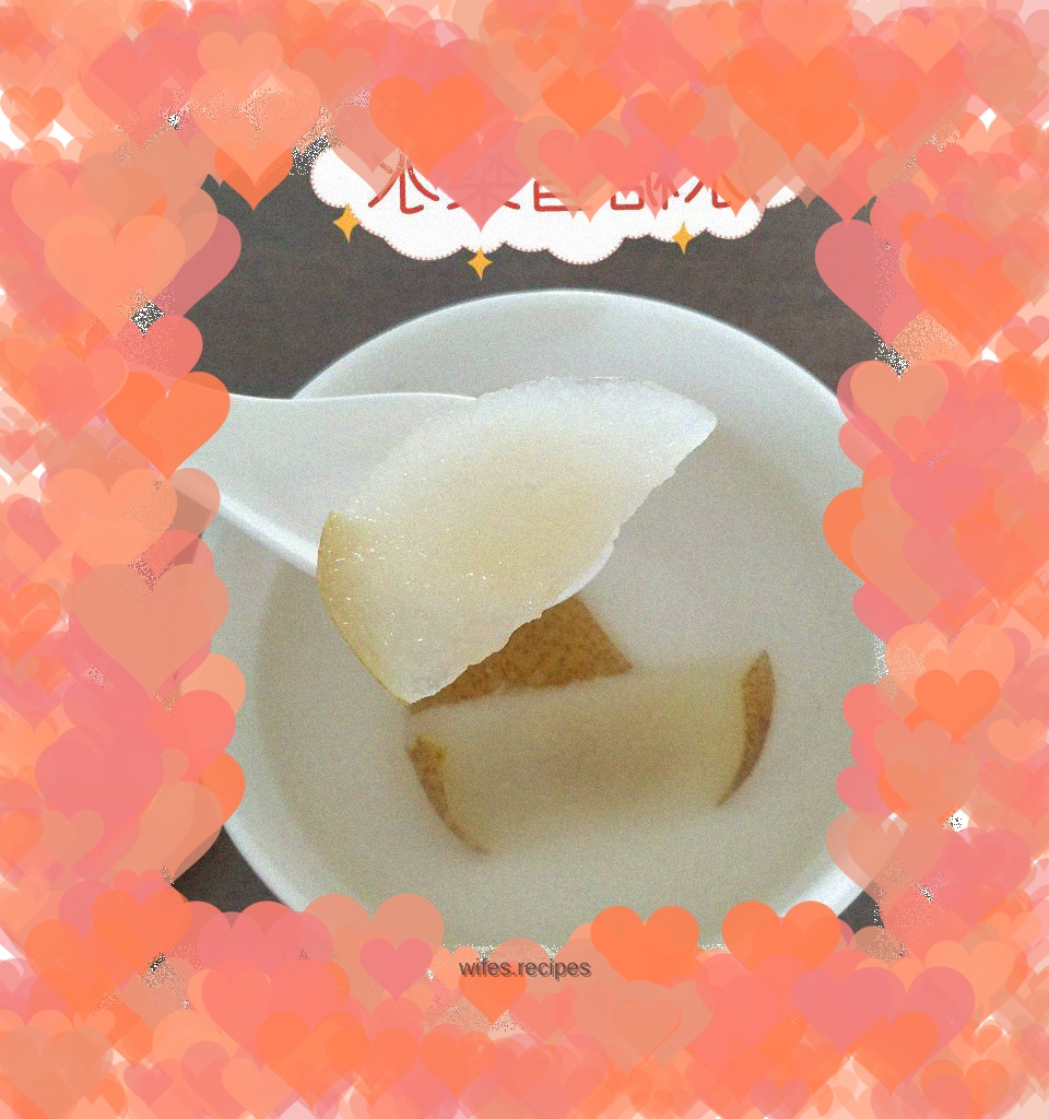 Rock sugar and pear water