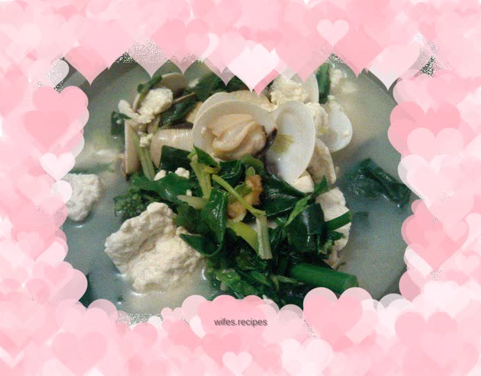 White clams stewed with tofu