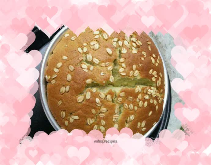 Matcha Oatmeal Chiffon Cake