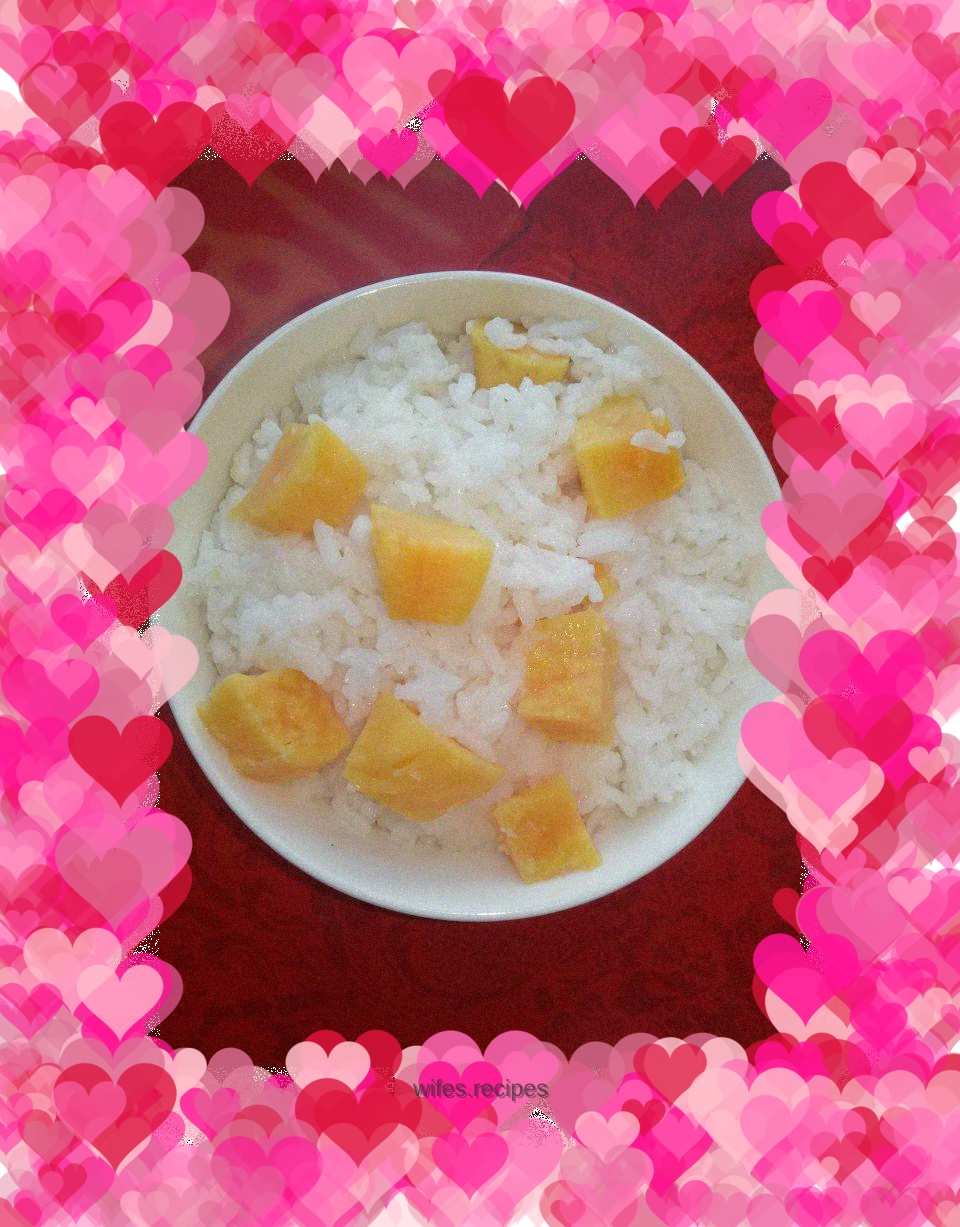 Sweet sweet potato rice