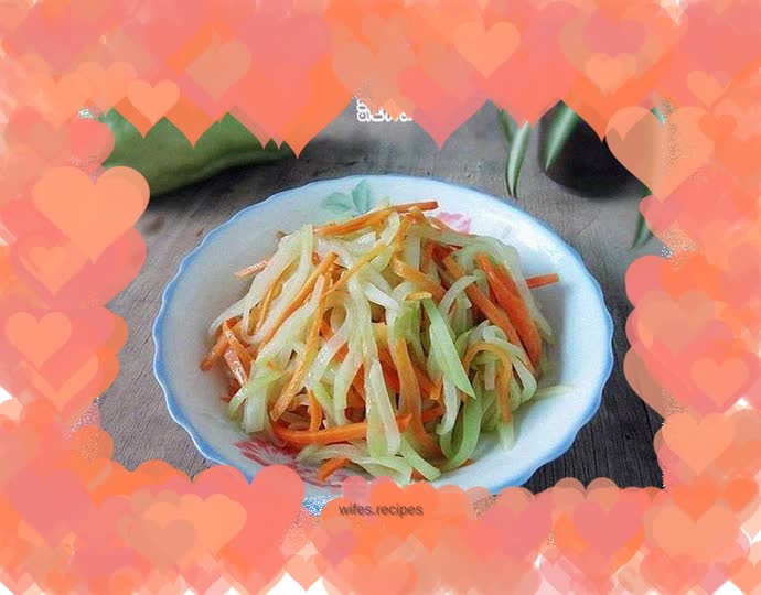 Stir-fried Chayote with Carrots