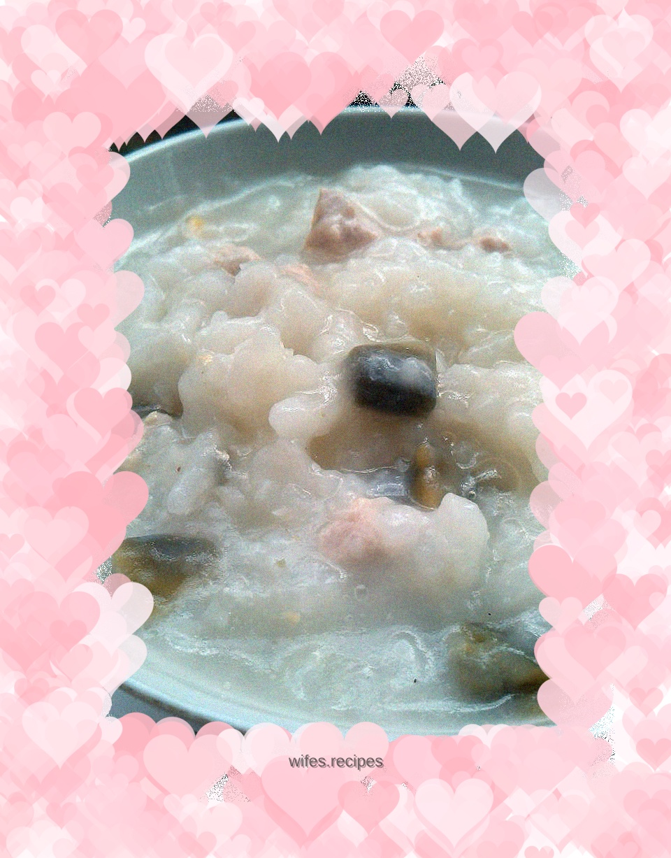 Preserved egg and lean meat porridge