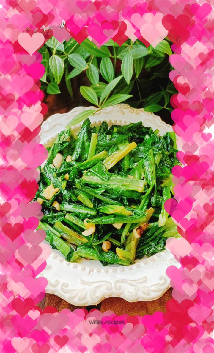 Lettuce leaves with oyster sauce - living on a budget