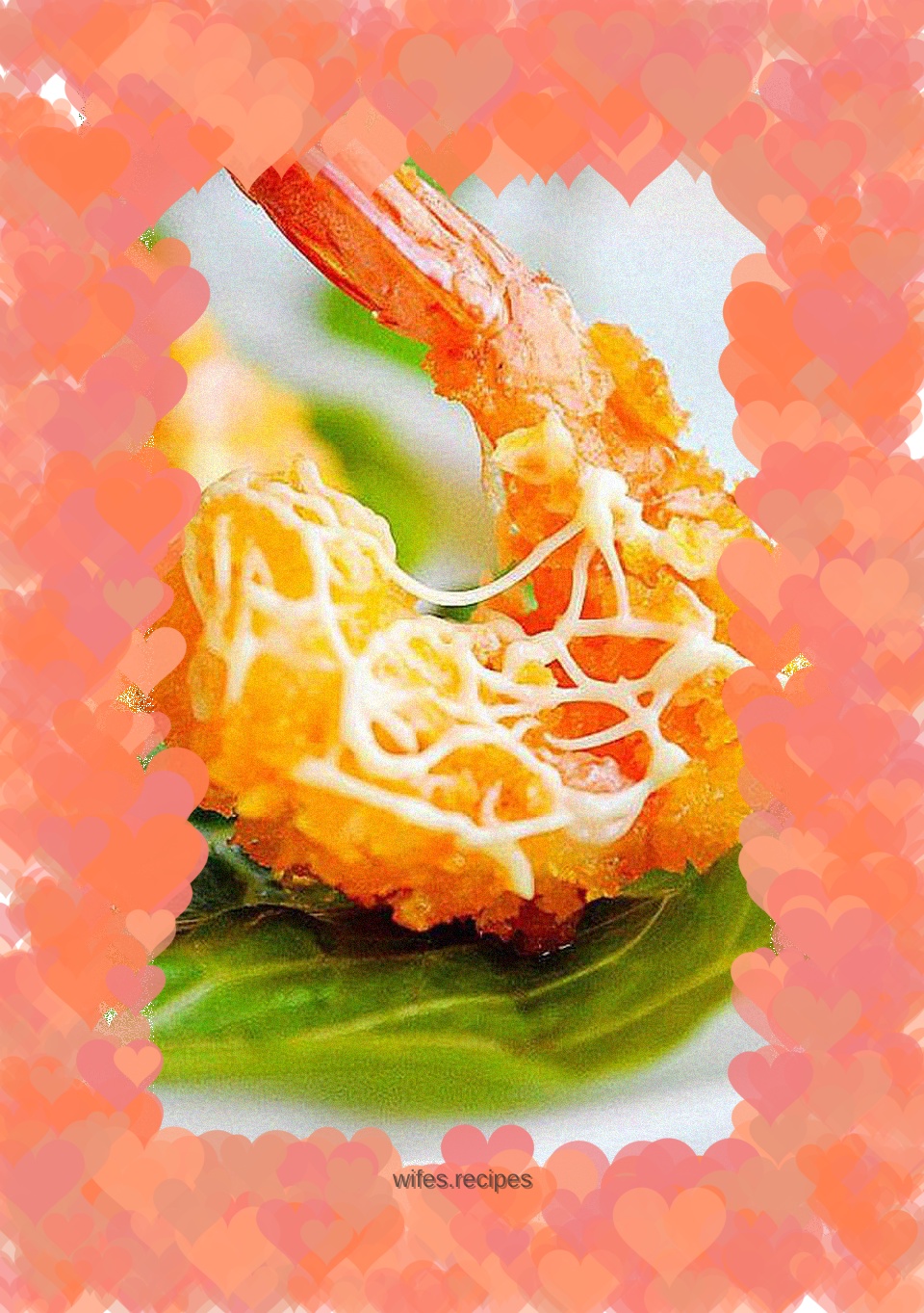 Salad open-back shrimp