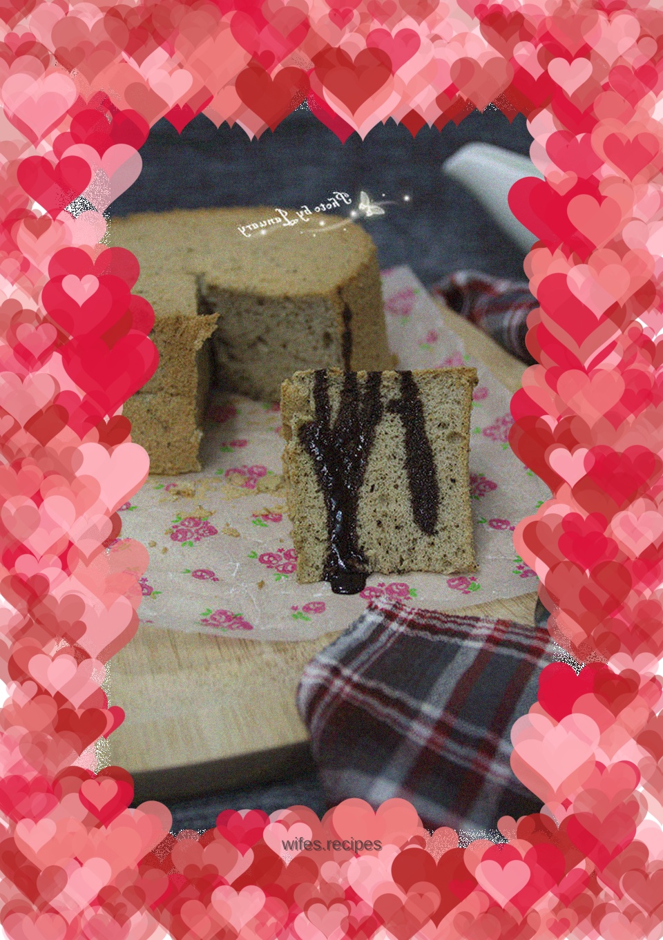 Black tea chiffon cake