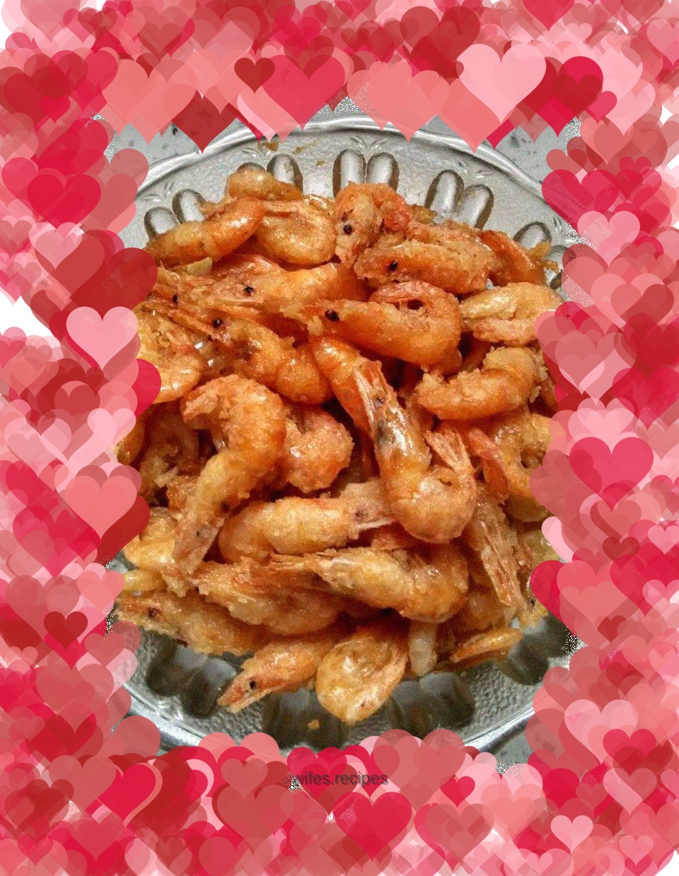 Crispy fried river prawns