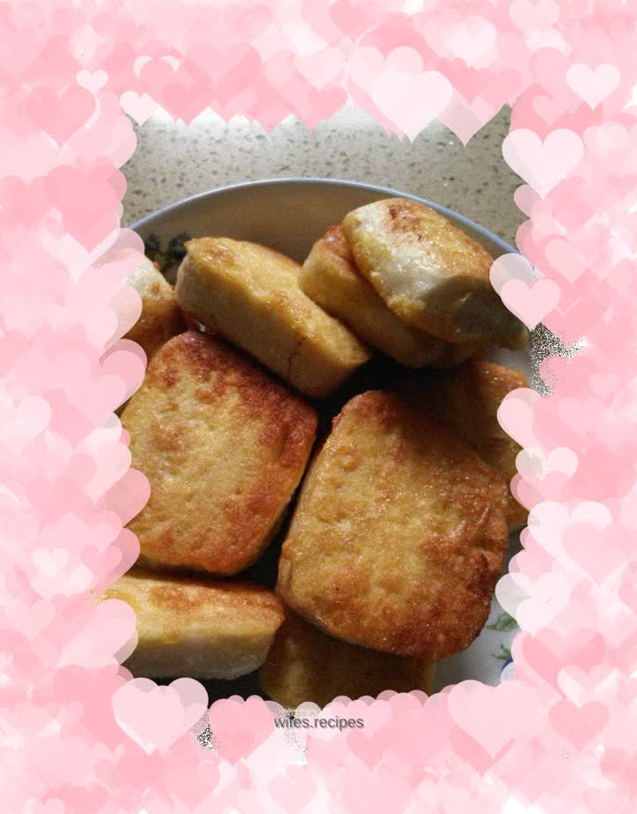 Fried cold steamed buns