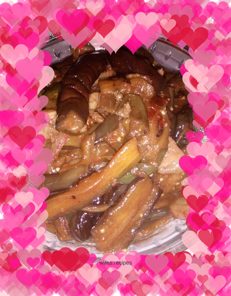 Braised eggplant
