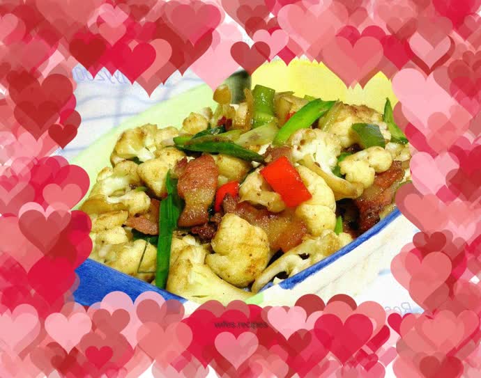 Stir-fried Cauliflower and Tips