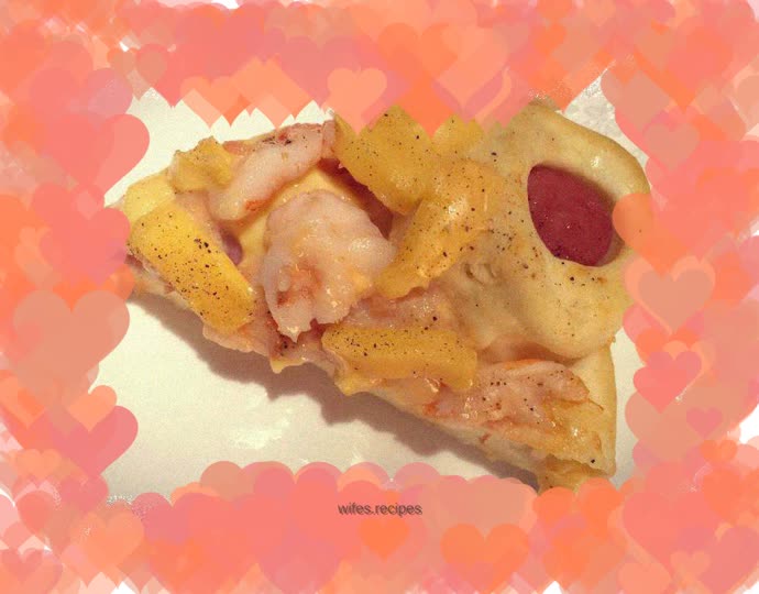 Bacon Shrimp Cheese Pizza