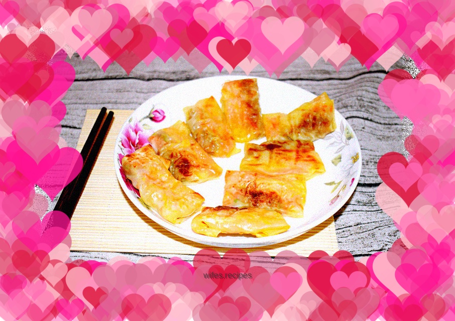 Wonton wrapper spring rolls