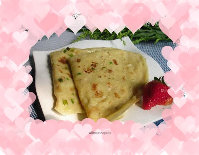 Chive and egg pancake