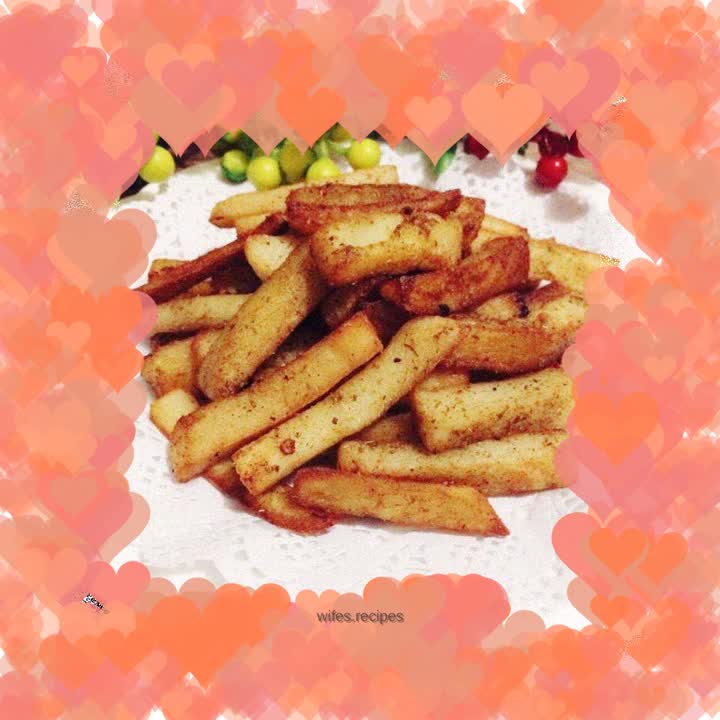 Pan-fried Cumin Potato Chips