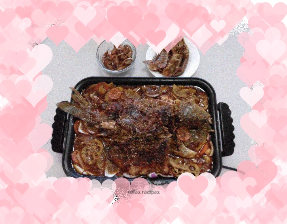 Homemade grilled fish