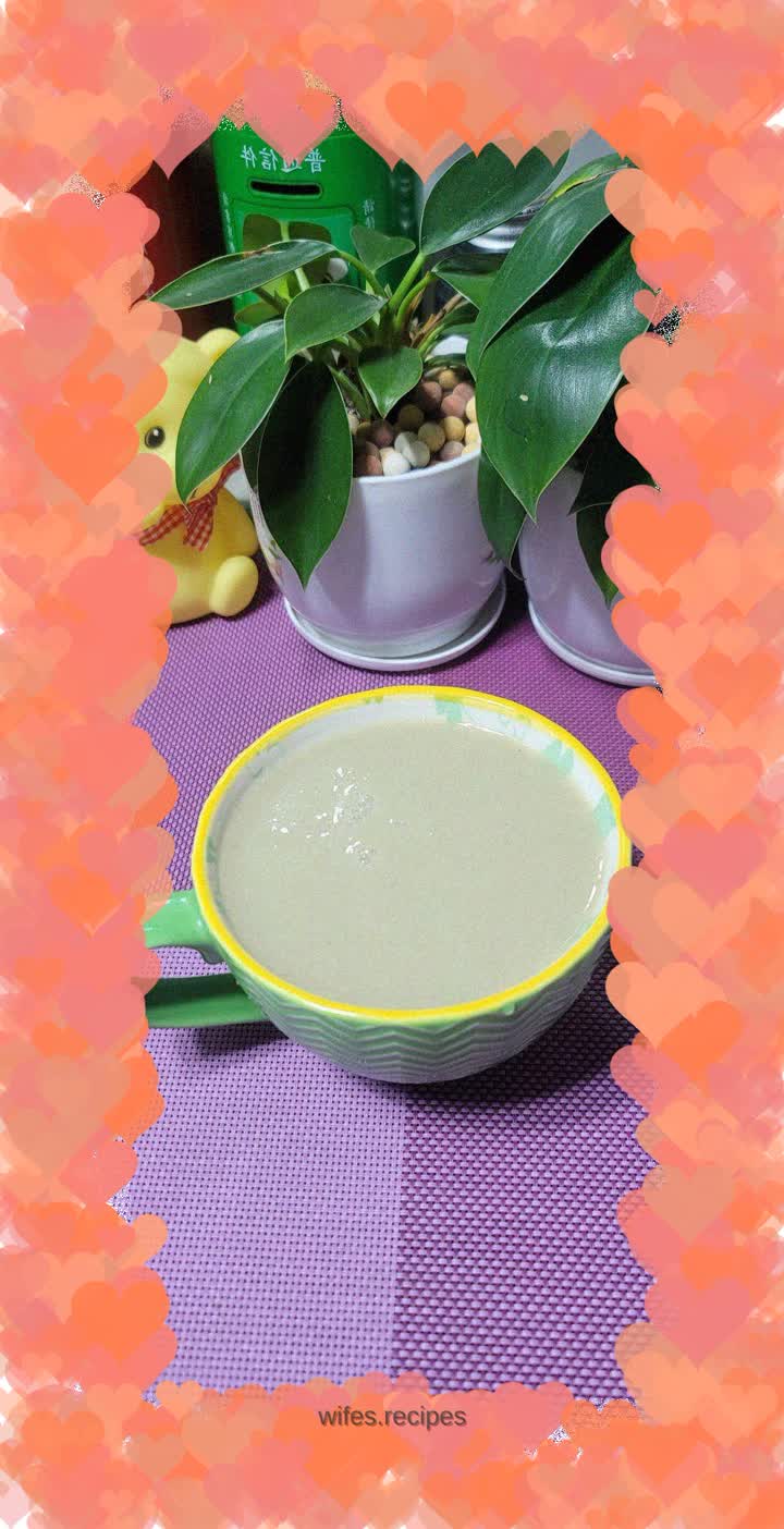 Mung bean, millet and oatmeal drink