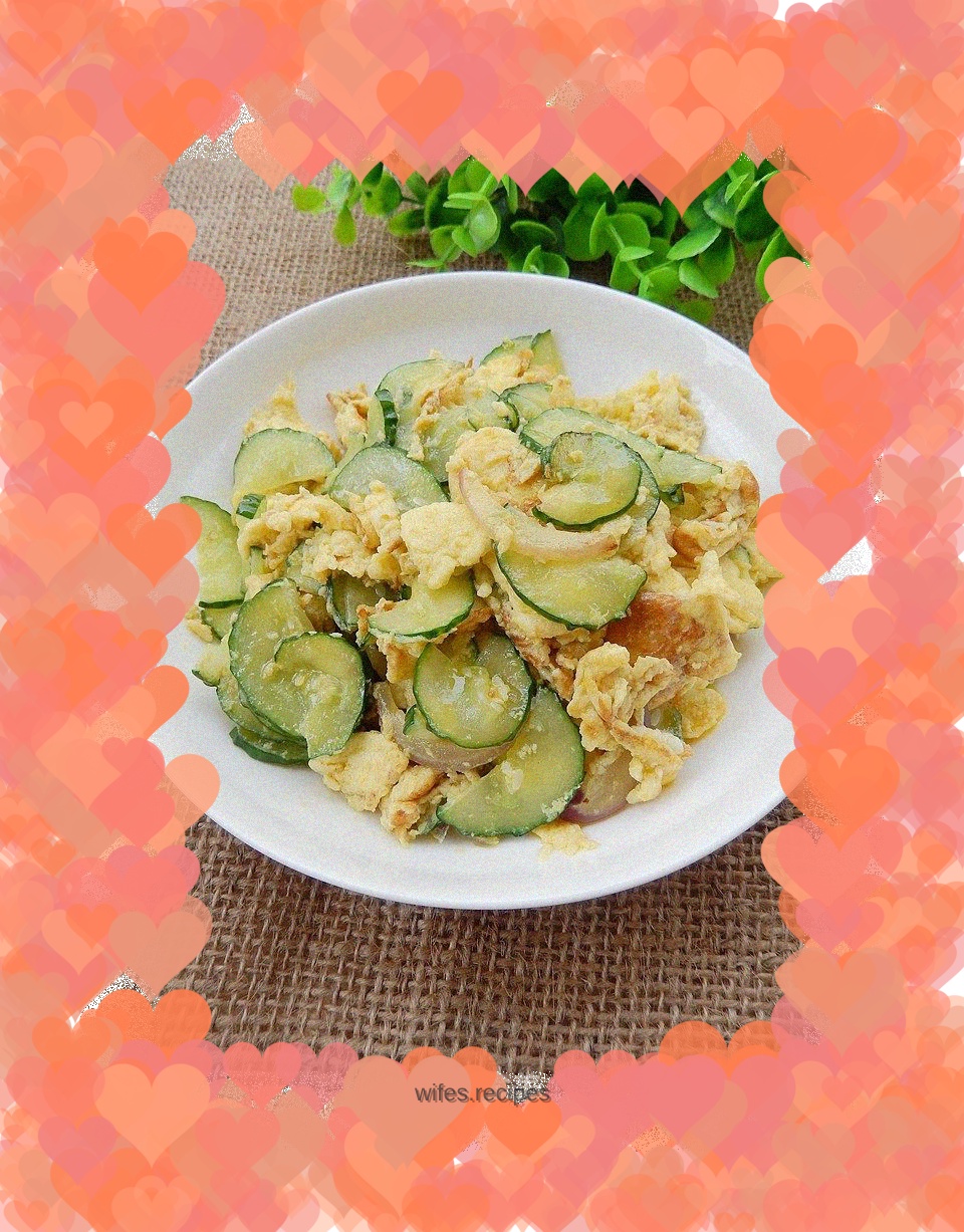 Cucumber omelette