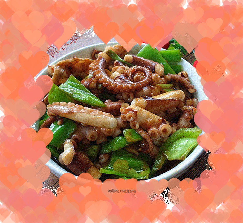 Spicy fried octopus
