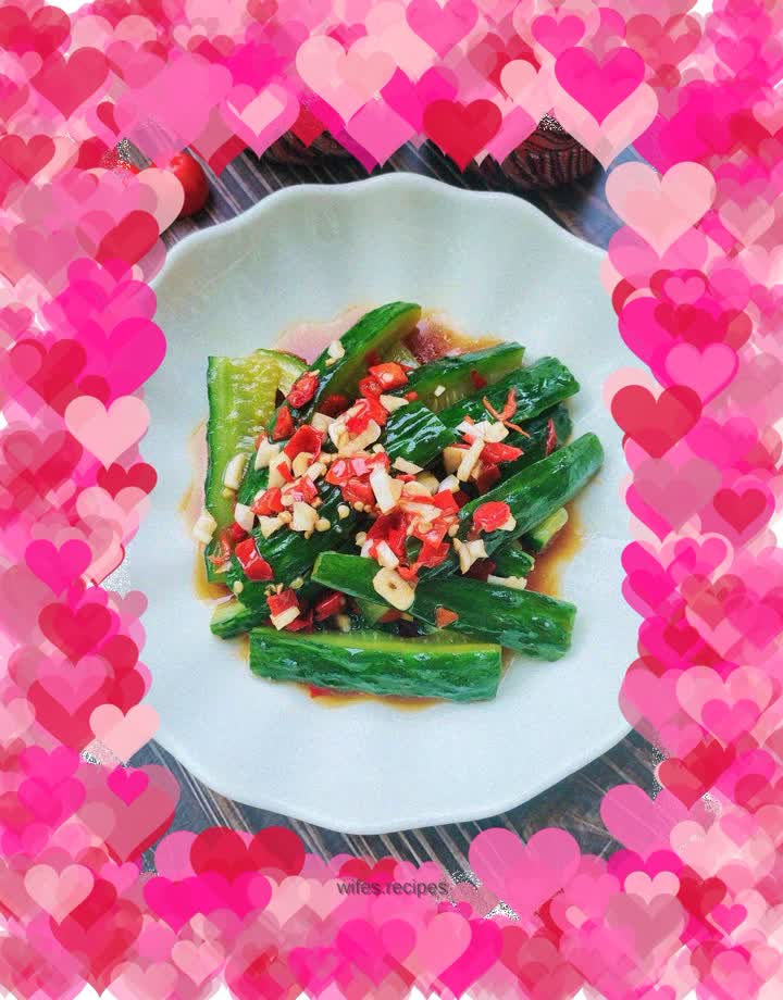 Sweet and sour refreshing cucumber sticks