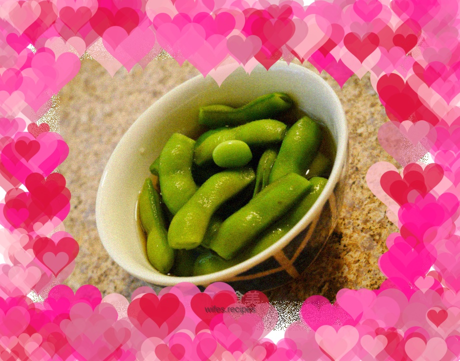 Sake lees edamame – the simplest dish to go with drinks