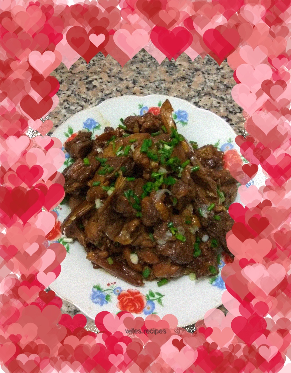 Braised duck with ginger slices