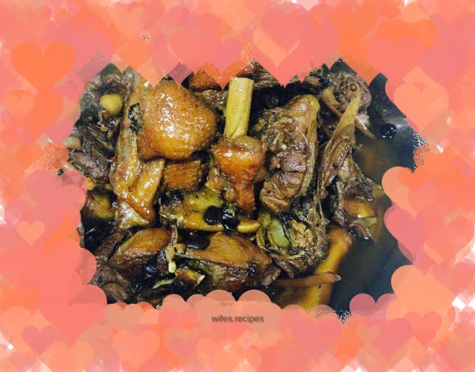 Duck with black bean sauce