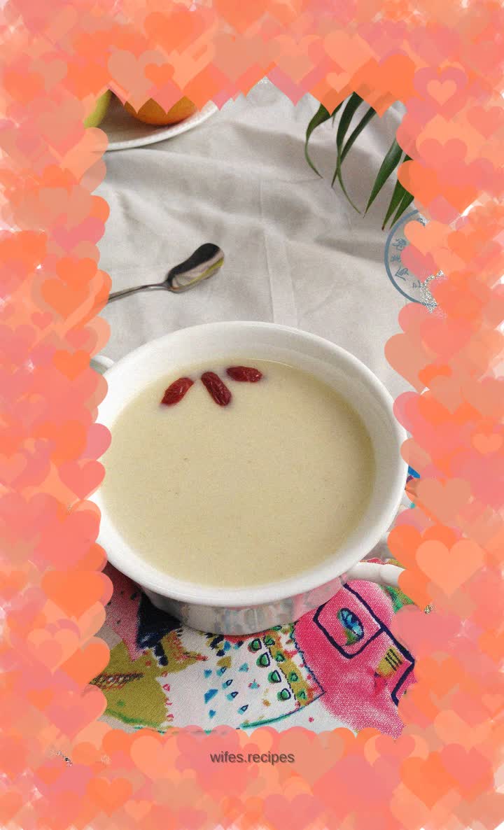 Red dates, chestnuts and millet paste