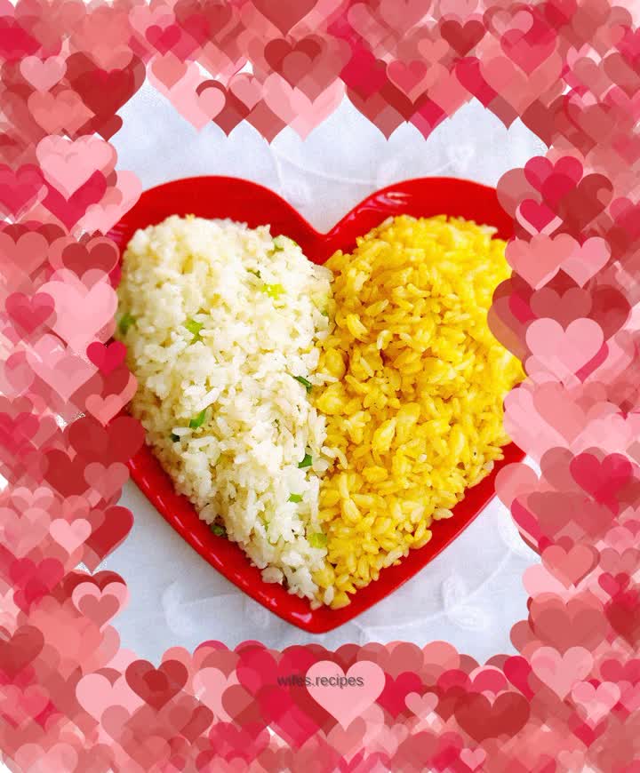 Gold and silver fried rice