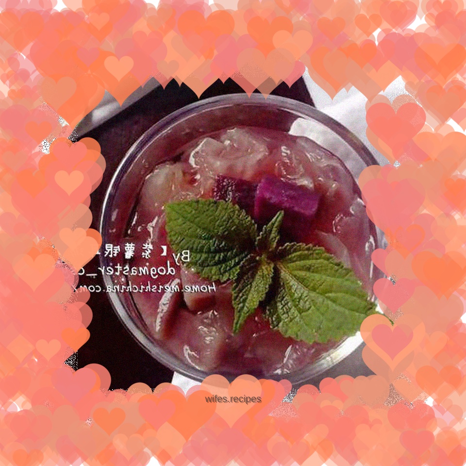 Fall in love with the moist purple color in autumn [Purple Sweet Potato and Tremella Soup]