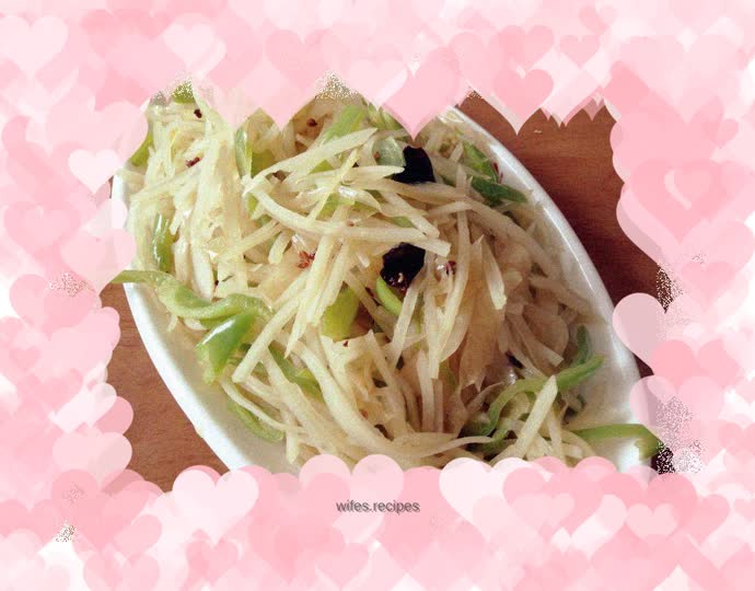 Kimchi and potato shreds