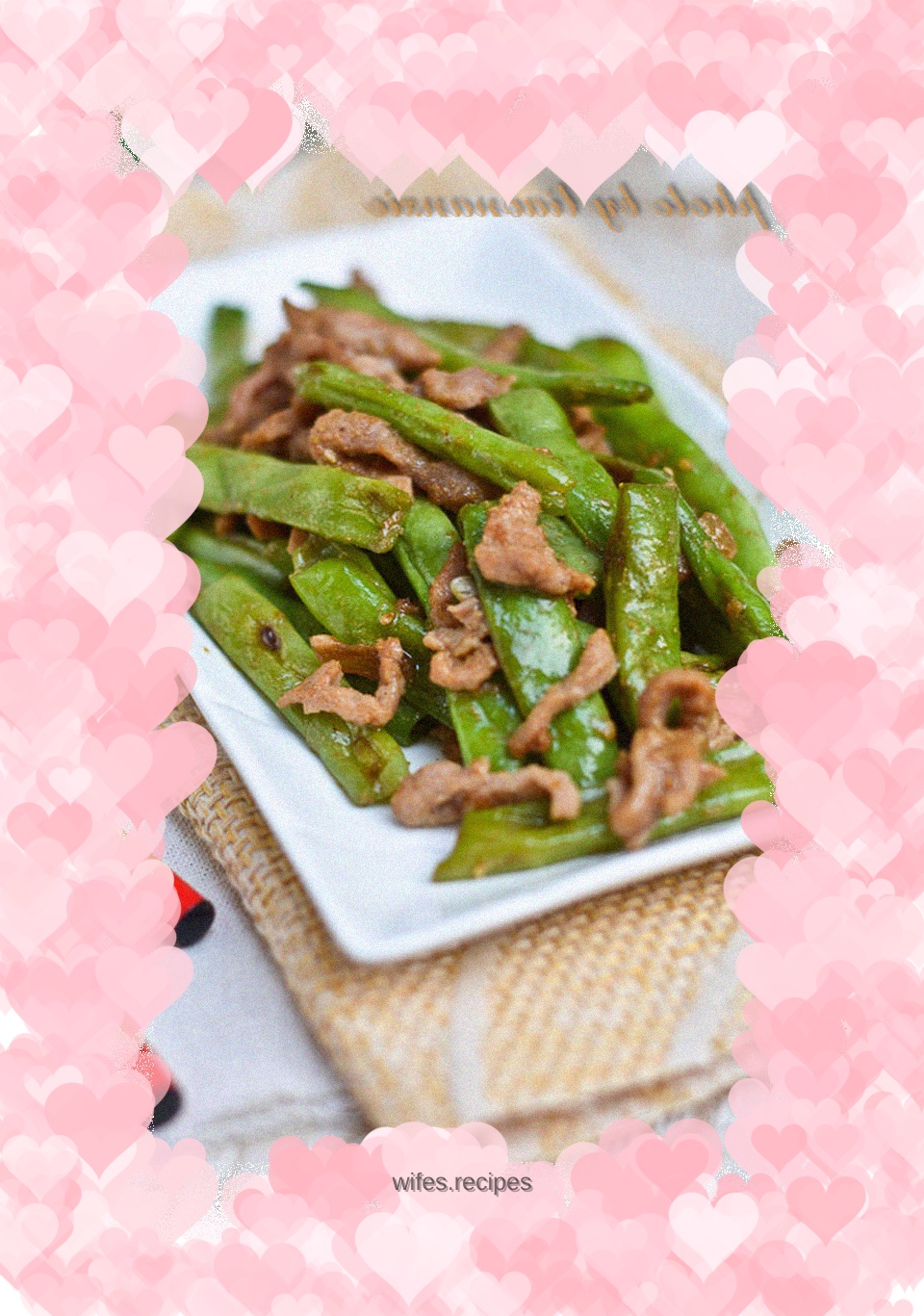 Beef with green beans