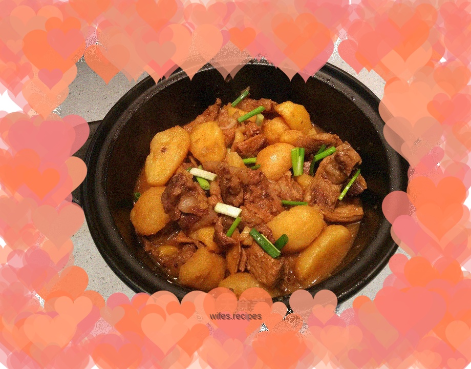 Pistachio Sister Pork Belly Braised Potatoes